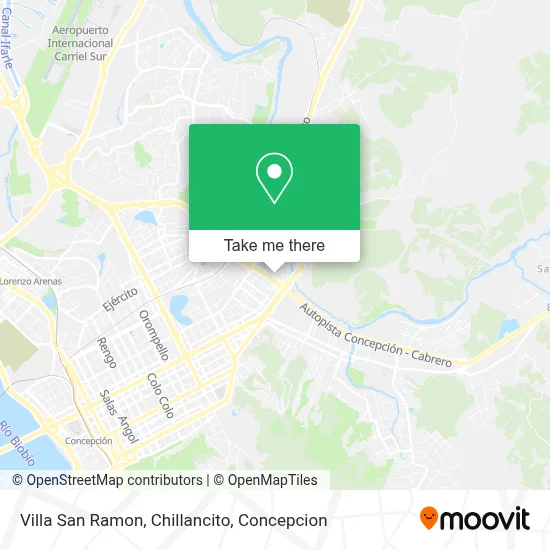 Villa San Ramon, Chillancito map