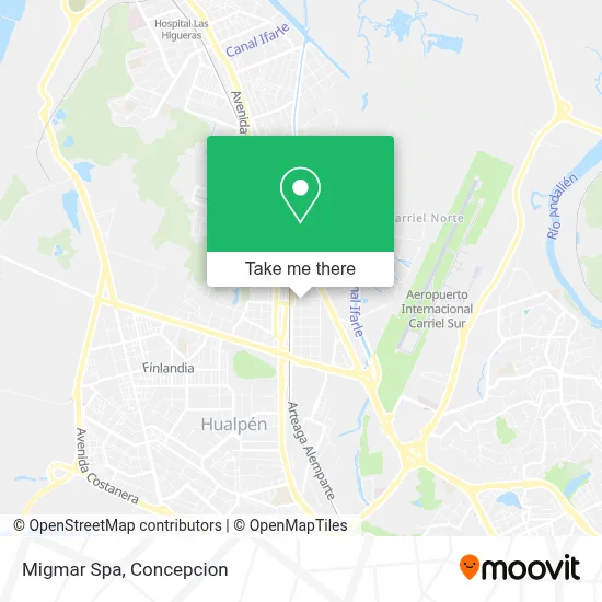 Migmar Spa map