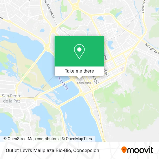 Outlet Levi's Mallplaza Bio-Bio map