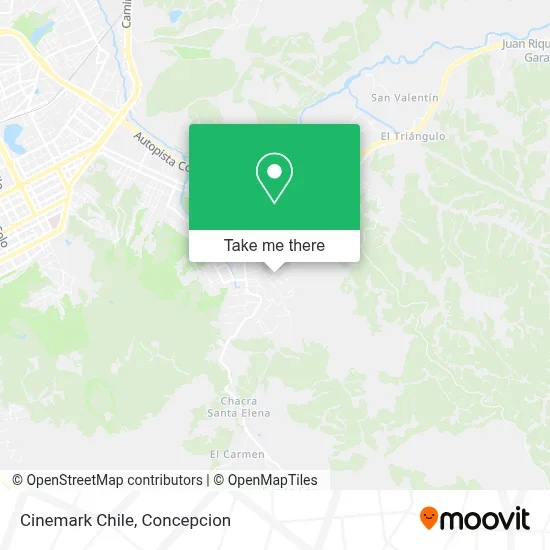 Cinemark Chile map