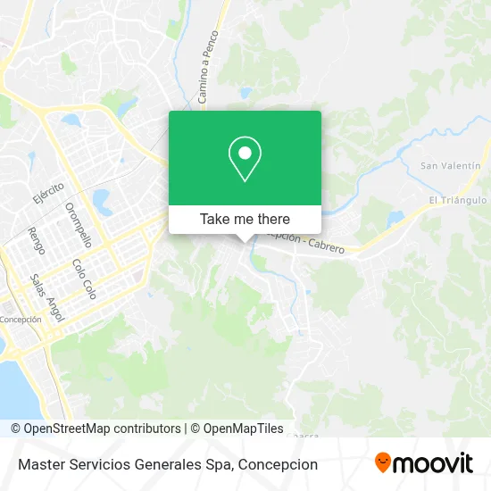Master Servicios Generales Spa map