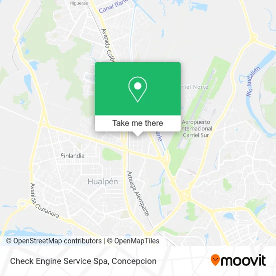 Check Engine Service Spa map