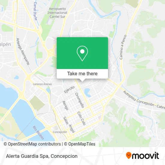 Alerta Guardia Spa map