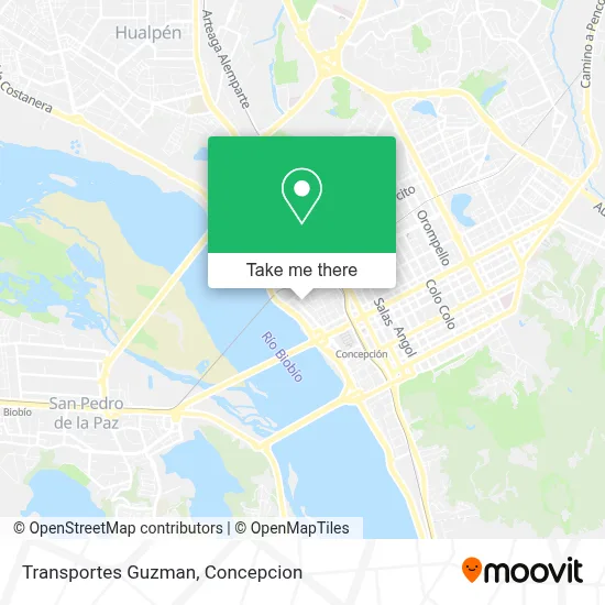Transportes Guzman map