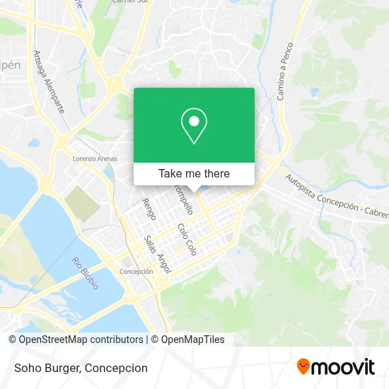 Soho Burger map
