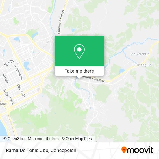 Rama De Tenis Ubb map