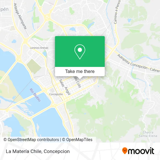 La Matería Chile map