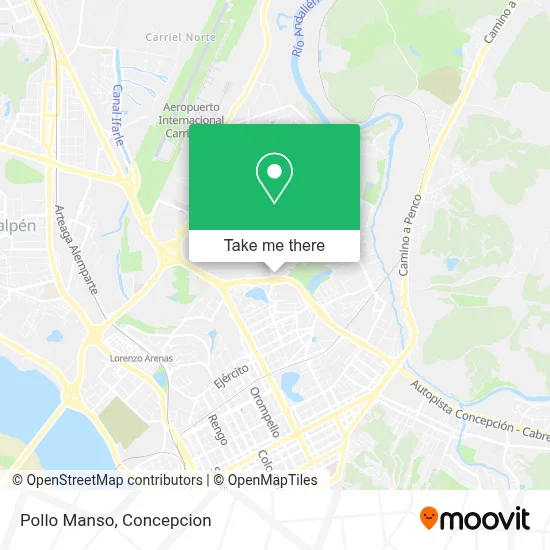 Pollo Manso map