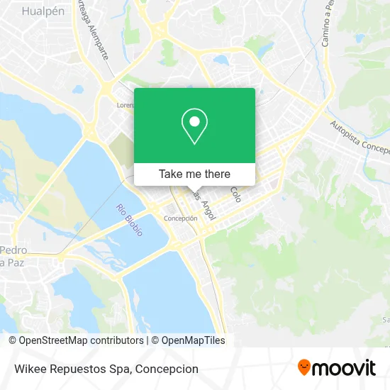 Wikee Repuestos Spa map