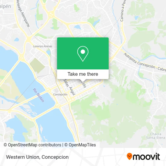 Western Union map