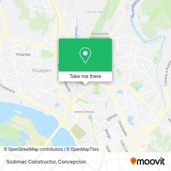 Sodimac Constructor map