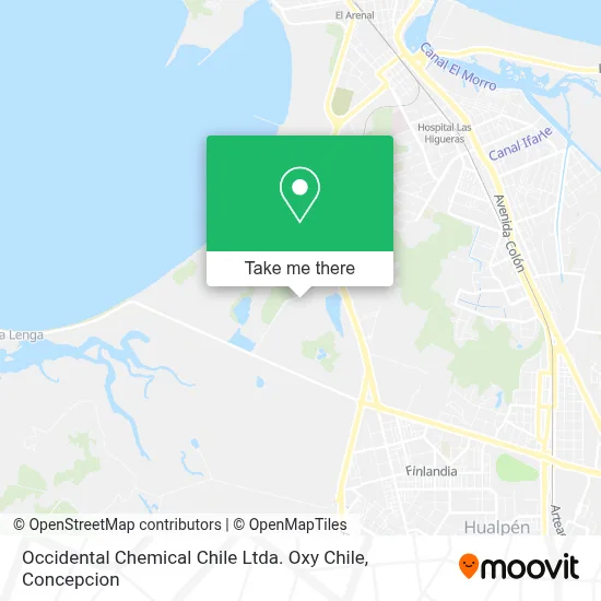 Occidental Chemical Chile Ltda. Oxy Chile map