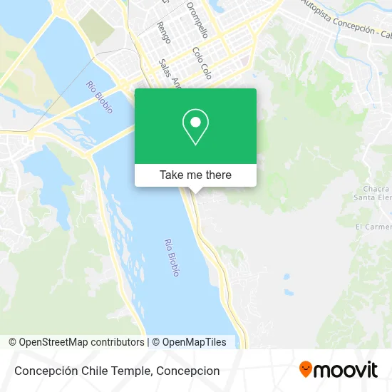 Concepción Chile Temple map