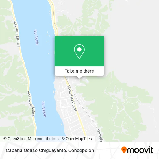 Cabaña Ocaso Chiguayante map