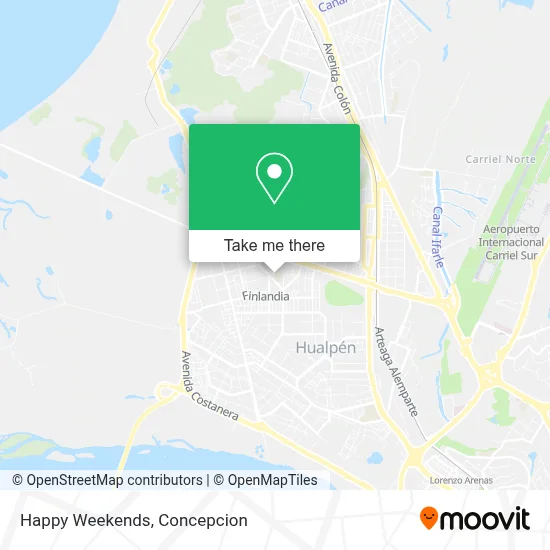 Happy Weekends map