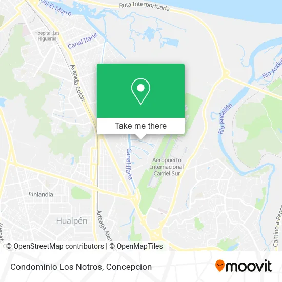 Condominio Los Notros map