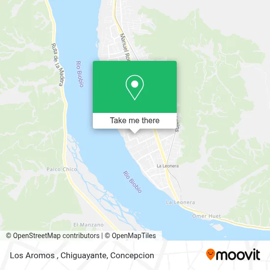 Los Aromos , Chiguayante map