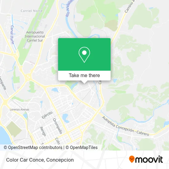 Color Car Conce map