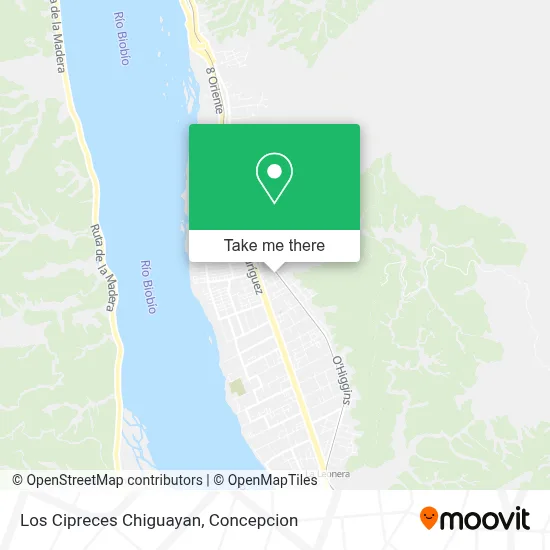 Los Cipreces Chiguayan map