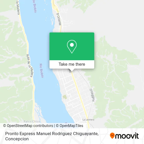Pronto Express Manuel Rodriguez Chiguayante map