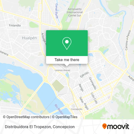 Distribuidora El Tropezon map