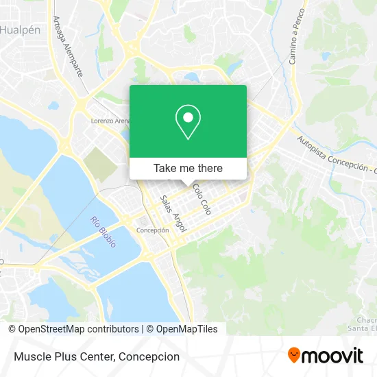 Muscle Plus Center map