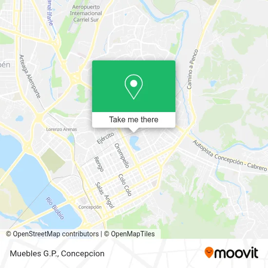 Muebles G.P. map