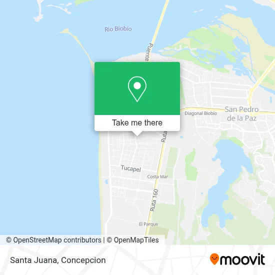 Santa Juana map