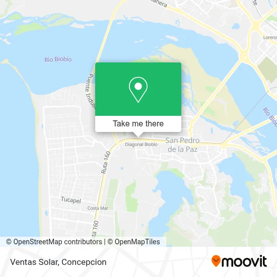 Ventas Solar map