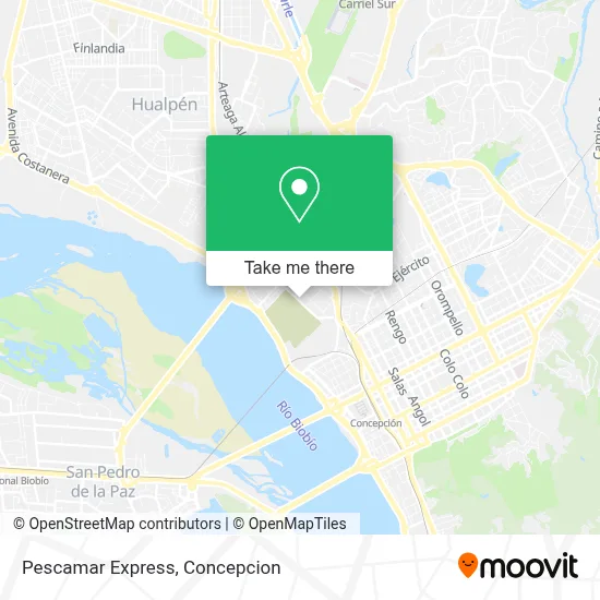 Pescamar Express map
