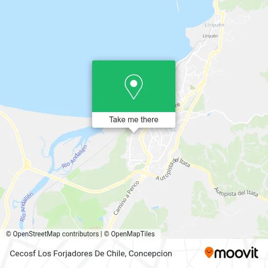 Cecosf Los Forjadores De Chile map