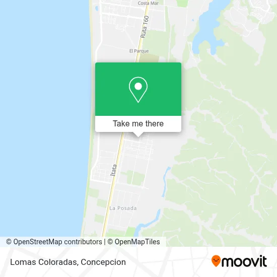 Lomas Coloradas map