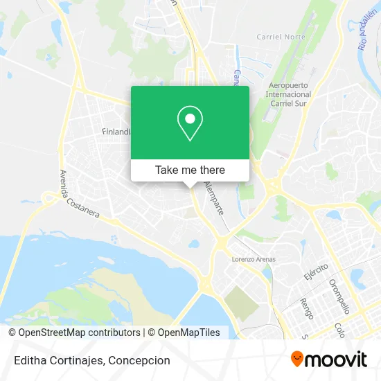 Editha Cortinajes map