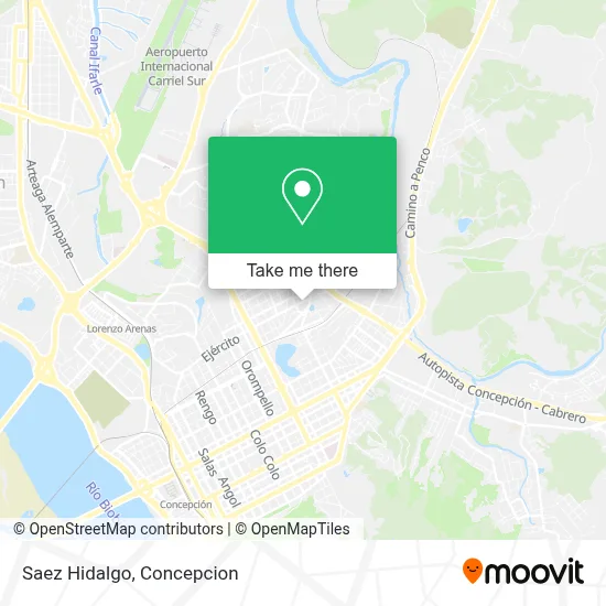 Saez Hidalgo map