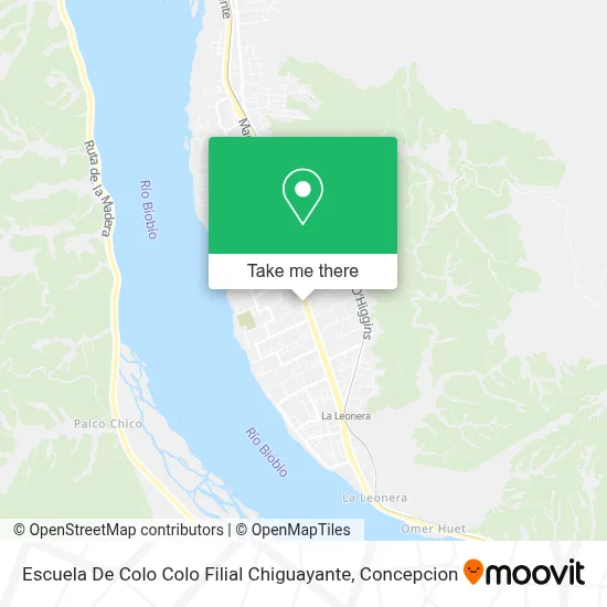Escuela De Colo Colo Filial Chiguayante map