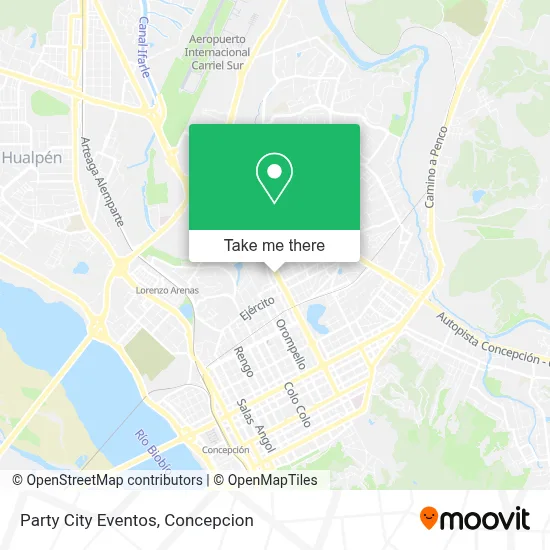Party City Eventos map