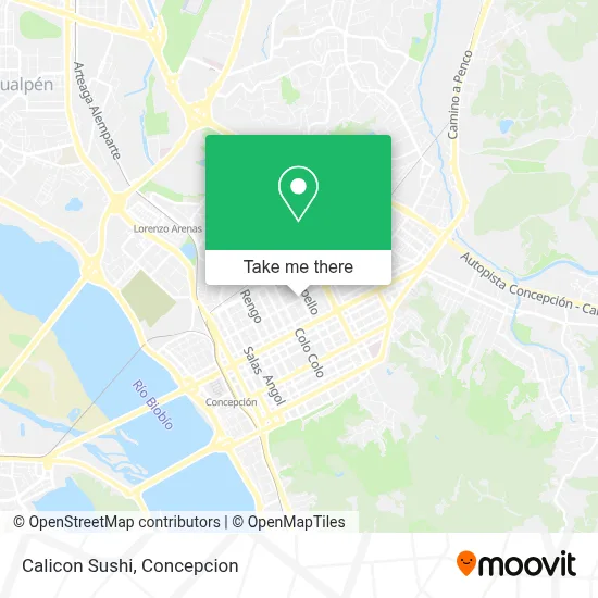 Calicon Sushi map