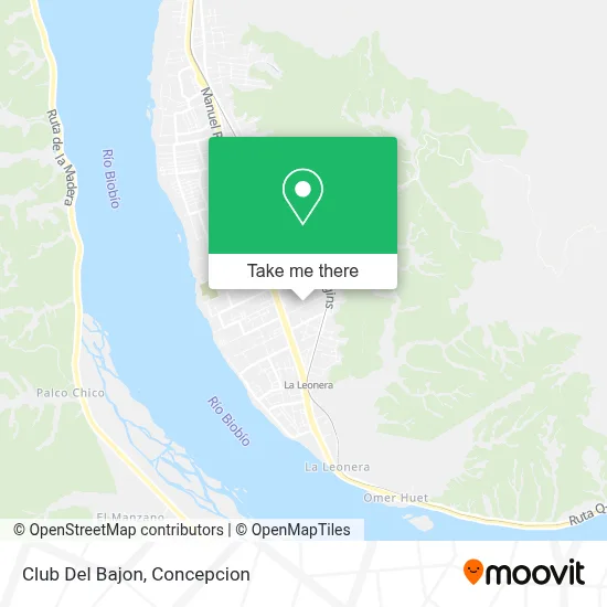 Club Del Bajon map