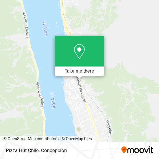 Pizza Hut Chile map