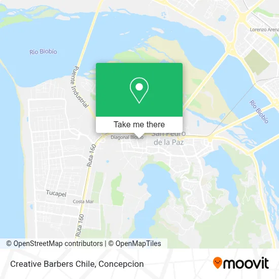 Creative Barbers Chile map