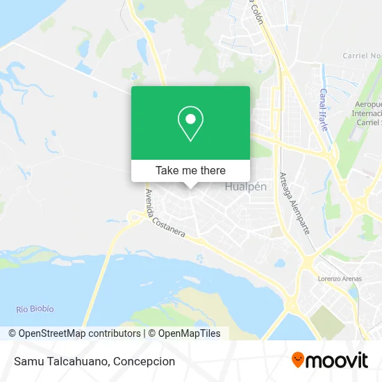 Samu Talcahuano map