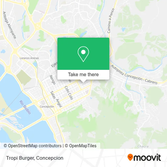 Tropi Burger map