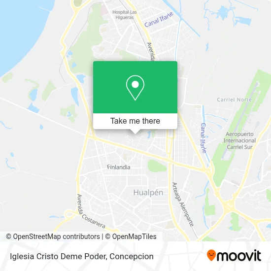 Iglesia Cristo Deme Poder map