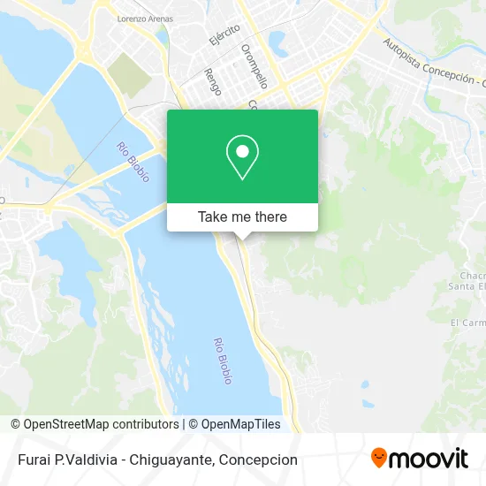 Furai P.Valdivia - Chiguayante map