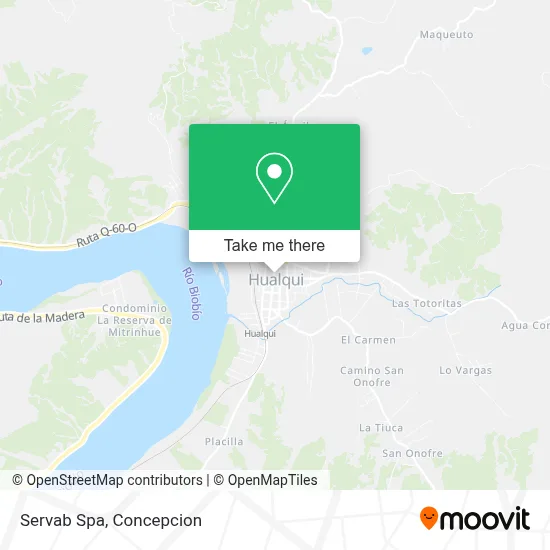 Servab Spa map