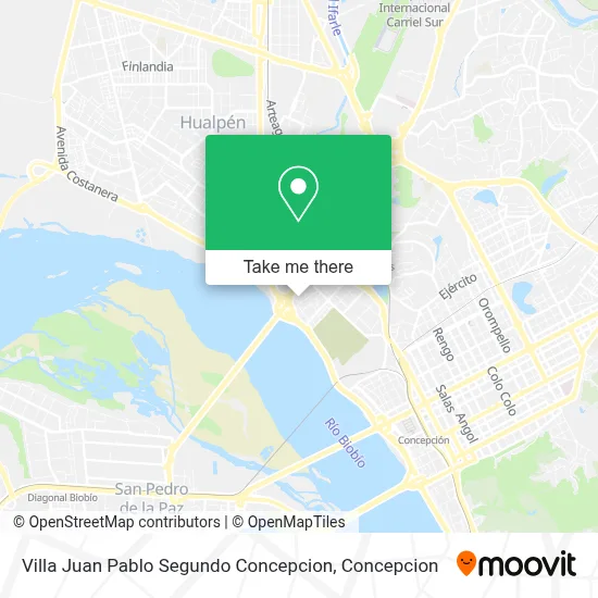 Villa Juan Pablo Segundo Concepcion map