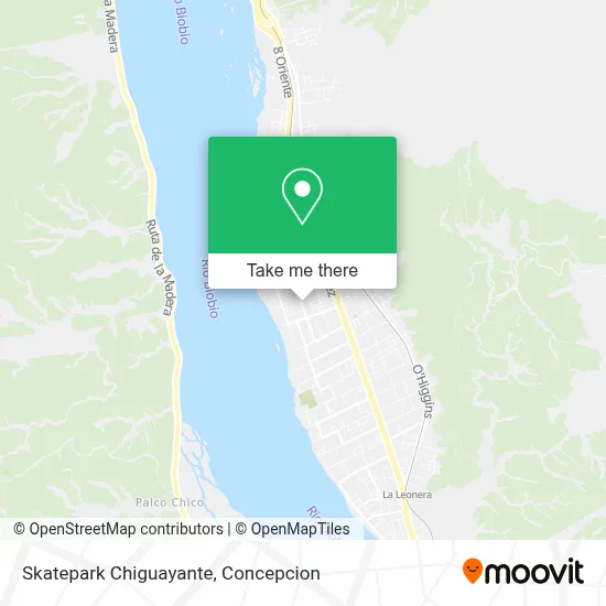 Skatepark Chiguayante map