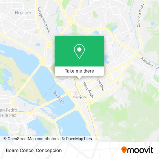 Boare Conce map