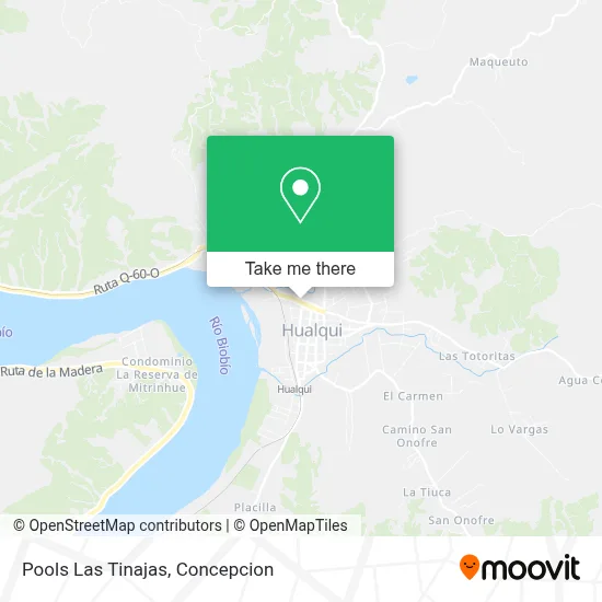 Pools Las Tinajas map