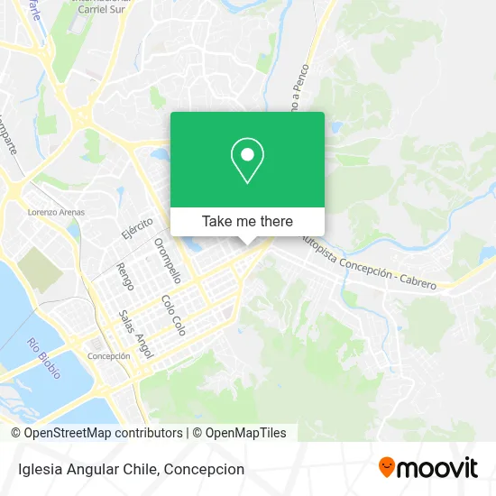 Iglesia Angular Chile map